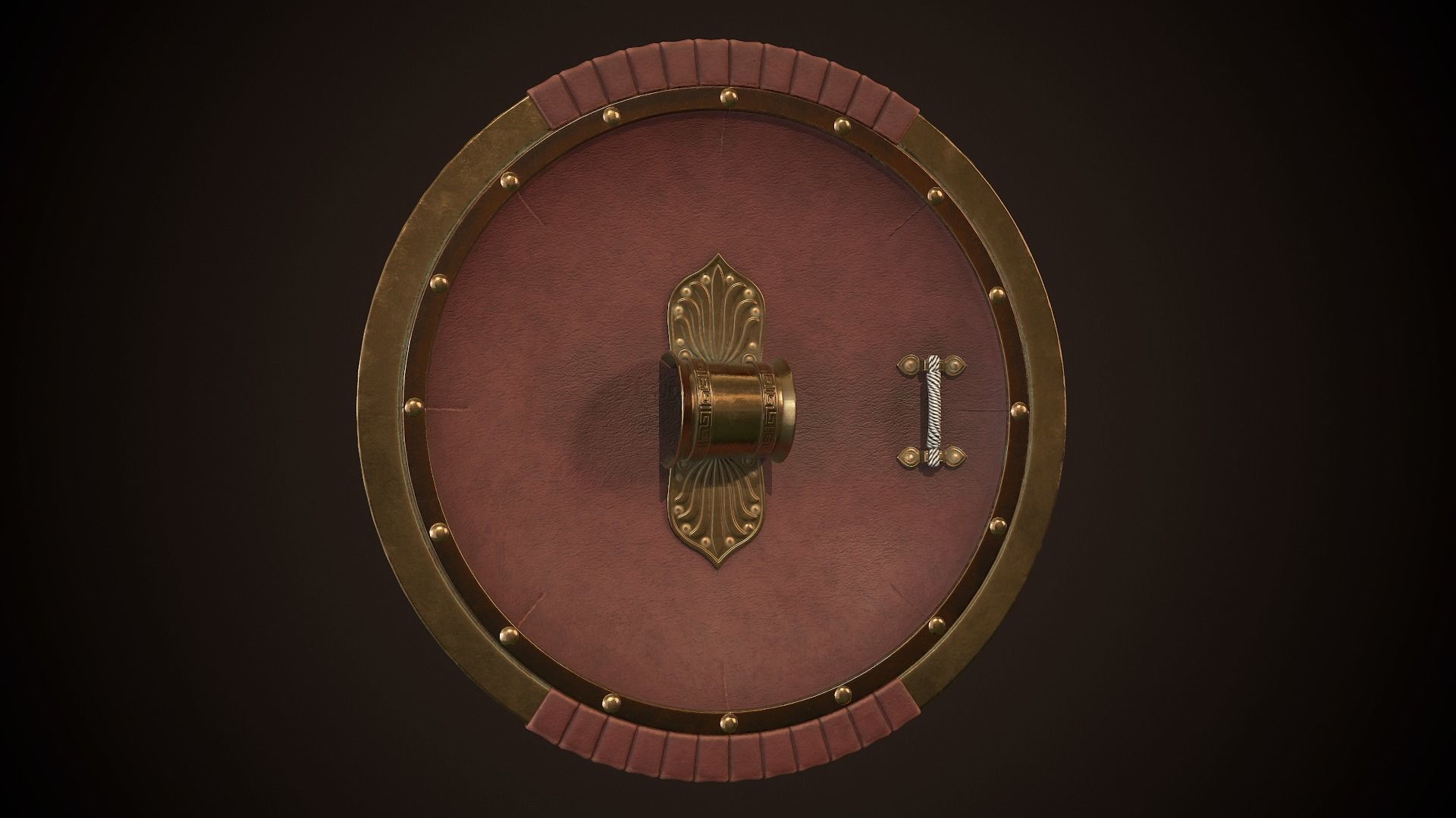 Hoplite Shield Gryphon Low-poly 3D model_12