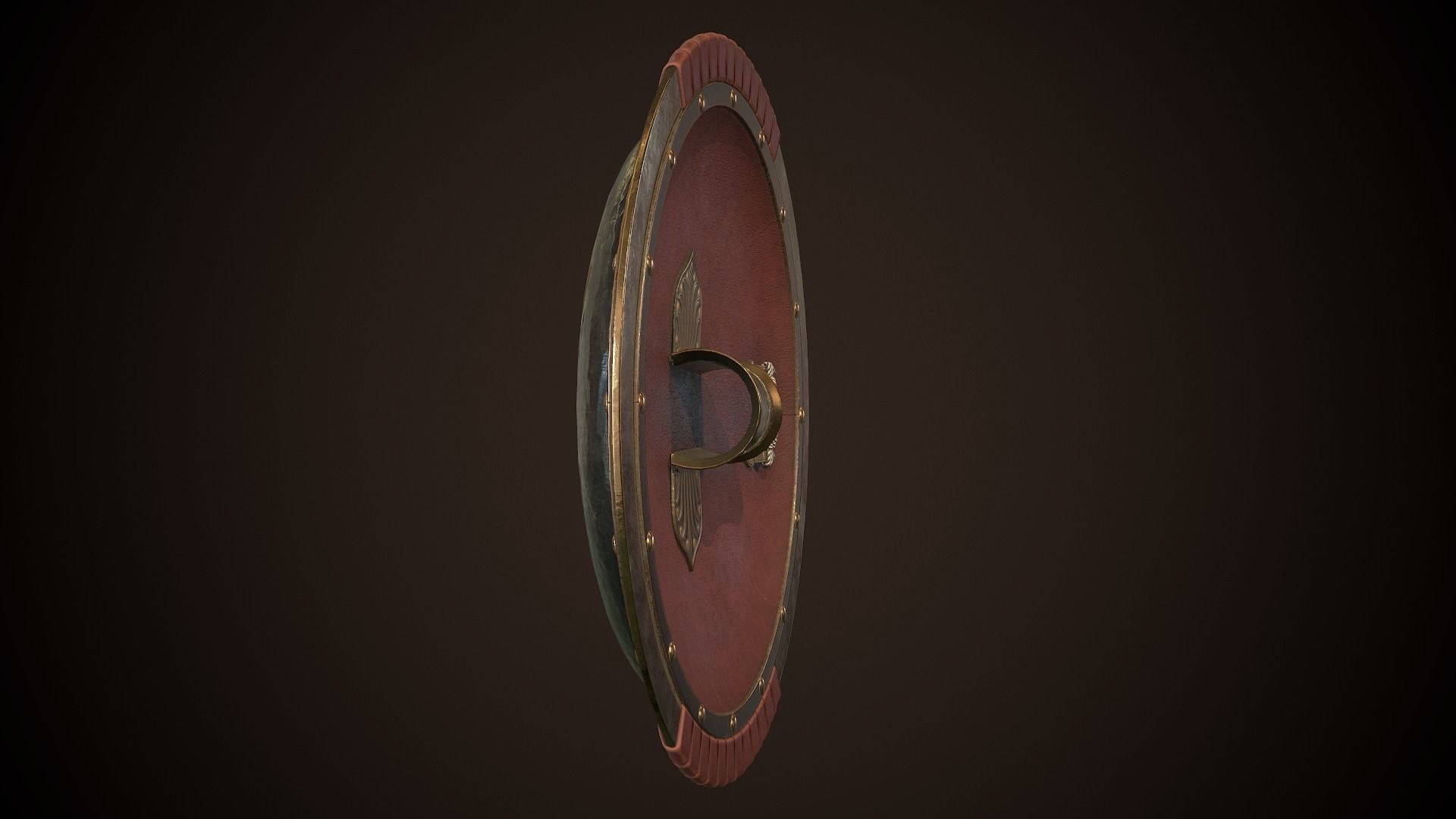 Hoplite Shield Gryphon Low-poly 3D model_8