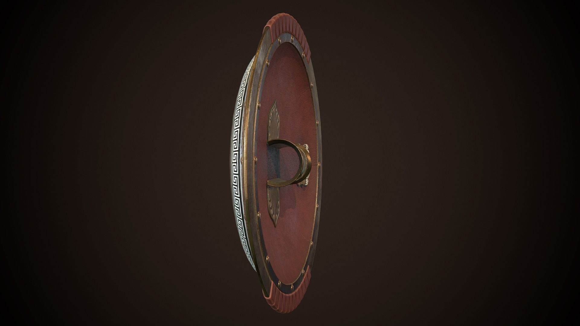 Hoplite Shield Helm Low-poly 3D model_8