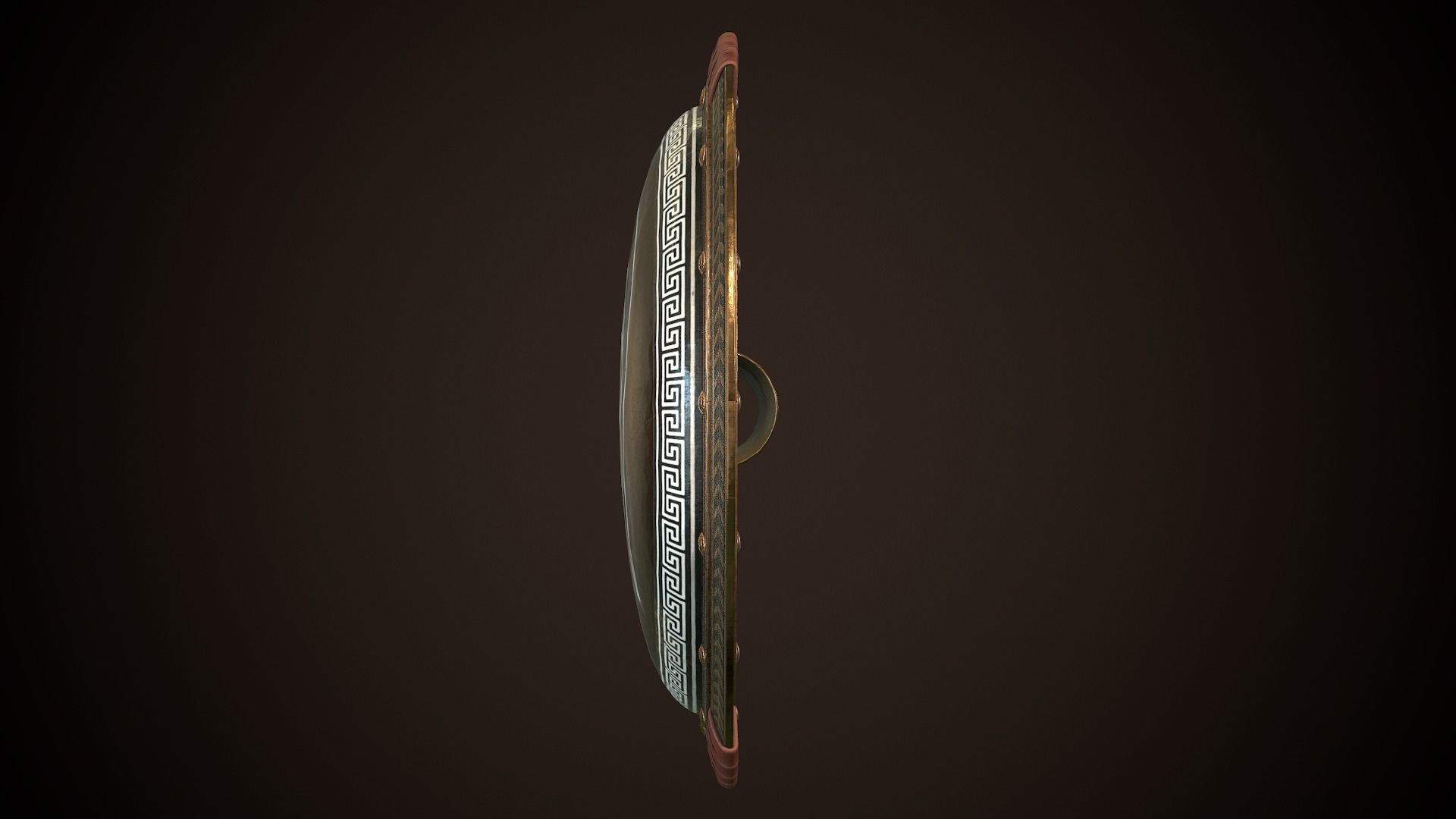 Hoplite Shield Helm Low-poly 3D model_7