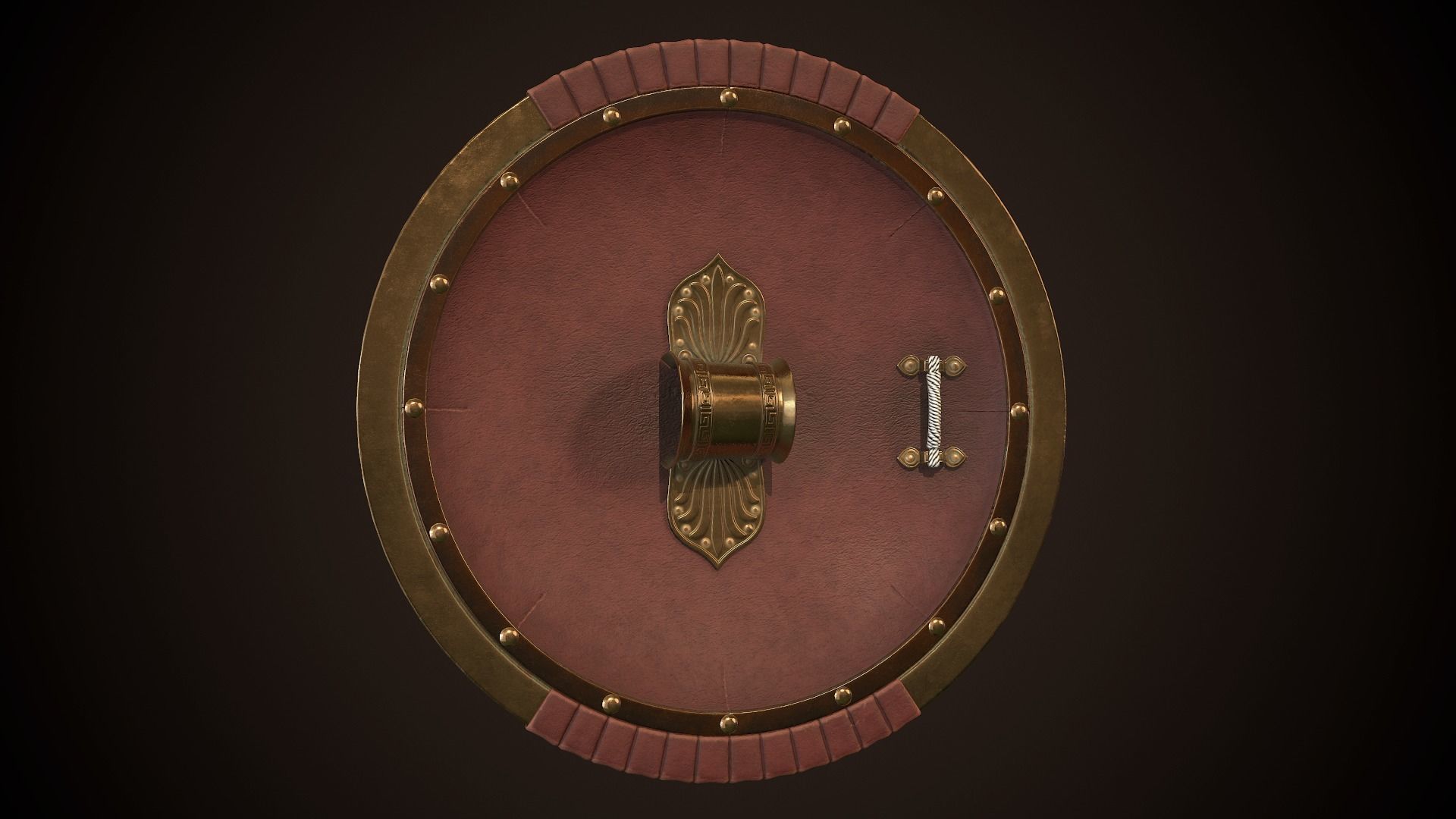 Hoplite Shield Helm Low-poly 3D model_12