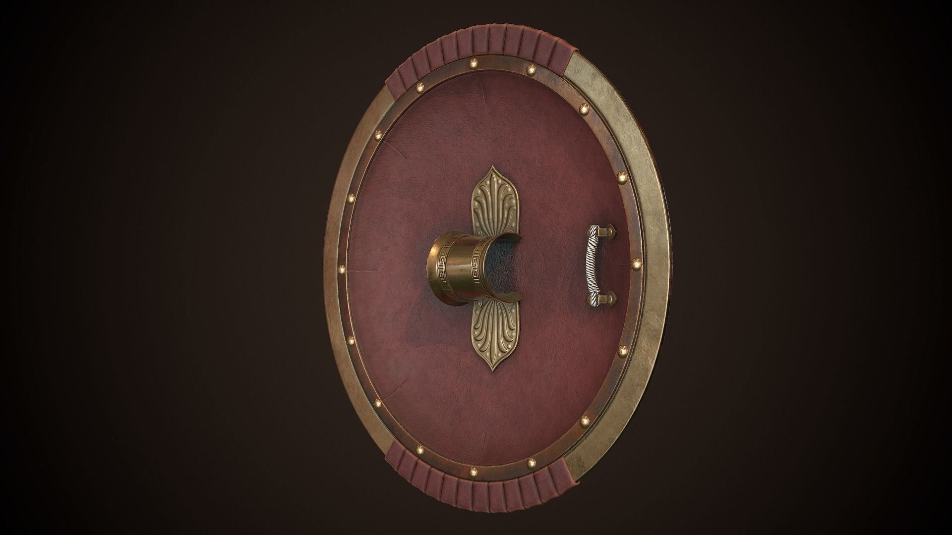 Hoplite Shield Krios Low-poly 3D model_16
