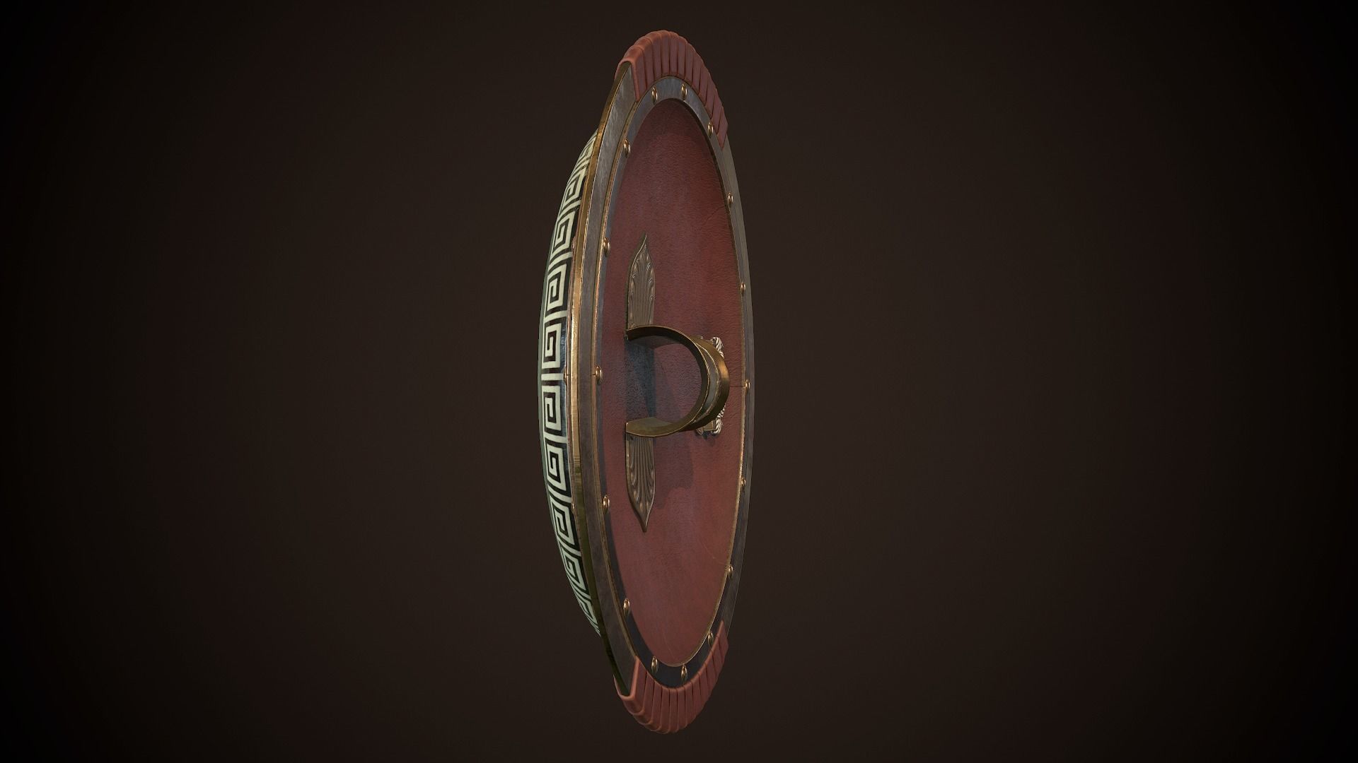 Hoplite Shield Krios Low-poly 3D model_8