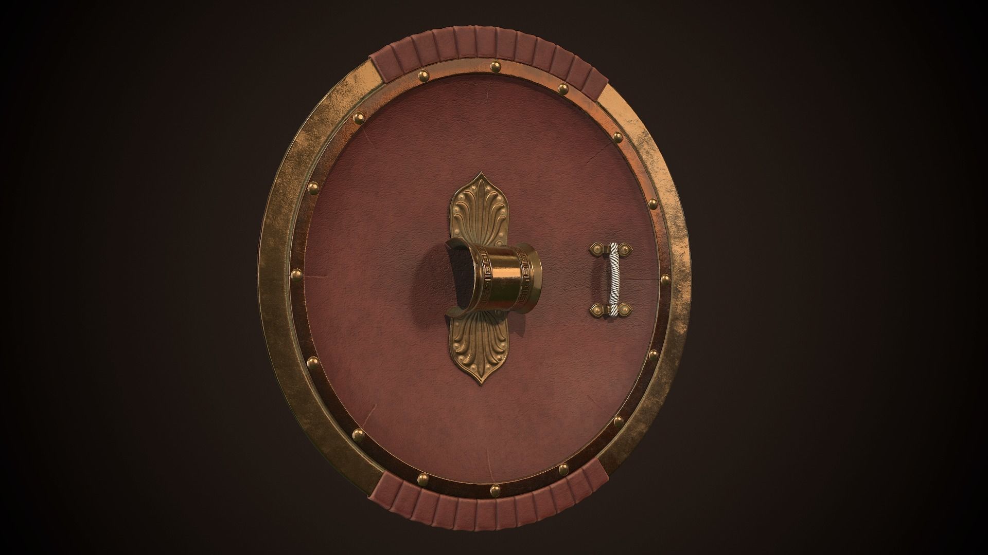 Hoplite Shield Krios Low-poly 3D model_11