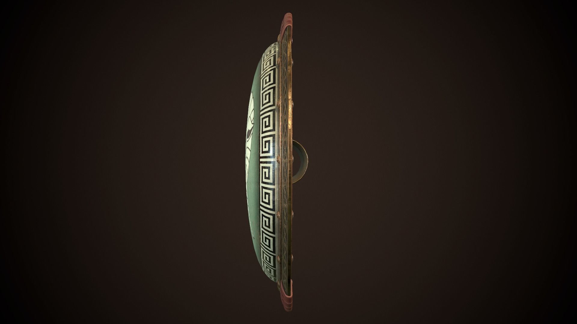 Hoplite Shield Krios Low-poly 3D model_7