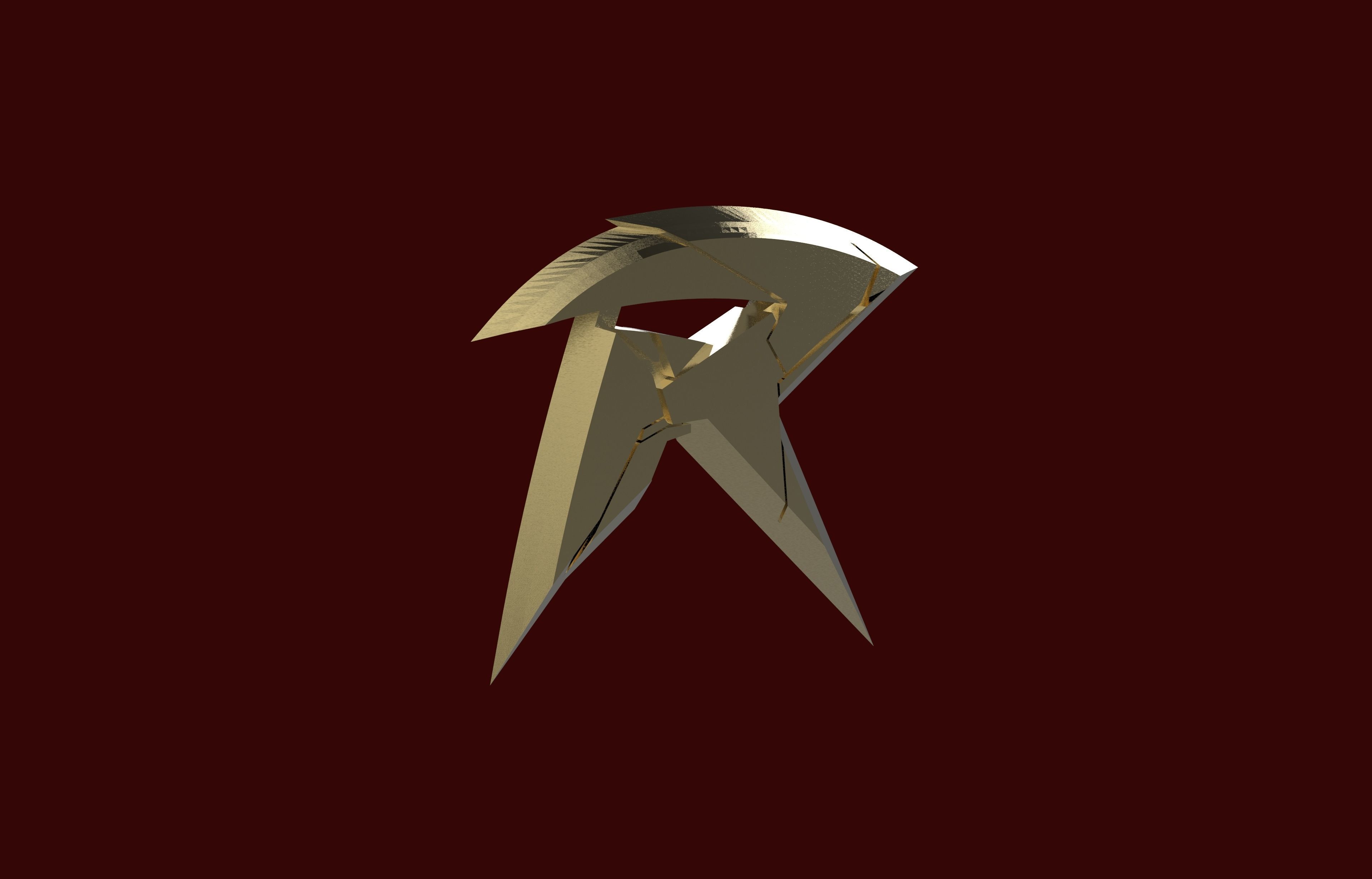 HBOmax DC Titans Robin Logo STL 3D print model_1