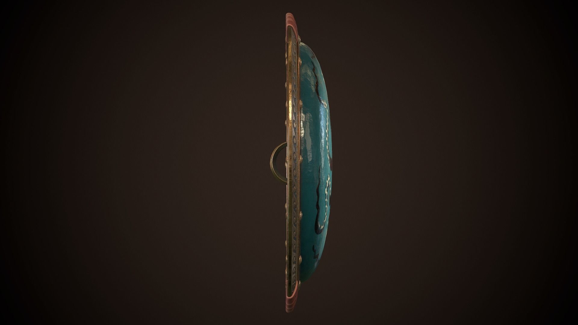 Hoplite Shield Octopus Low-poly 3D model_19