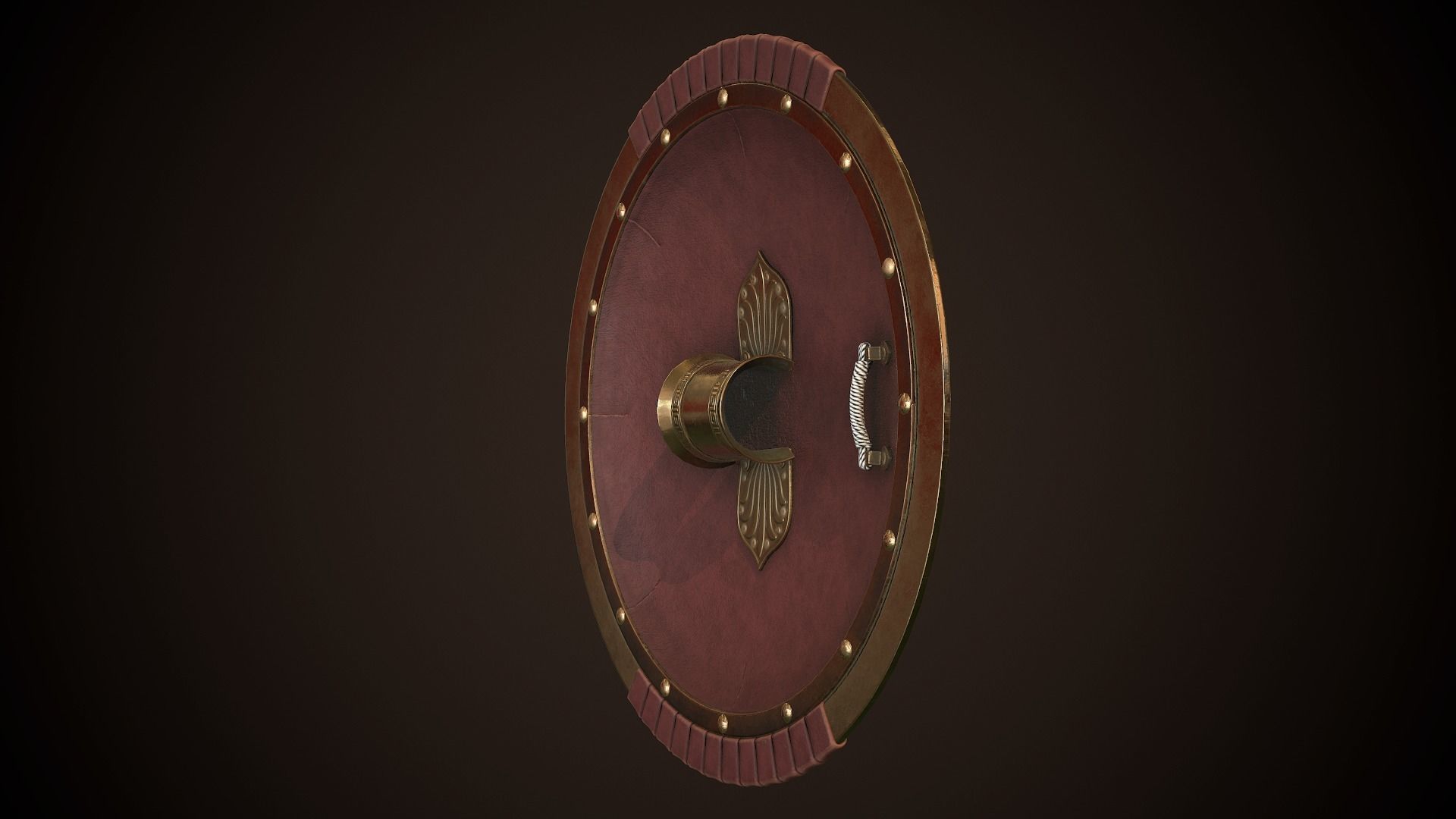 Hoplite Shield Octopus Low-poly 3D model_17