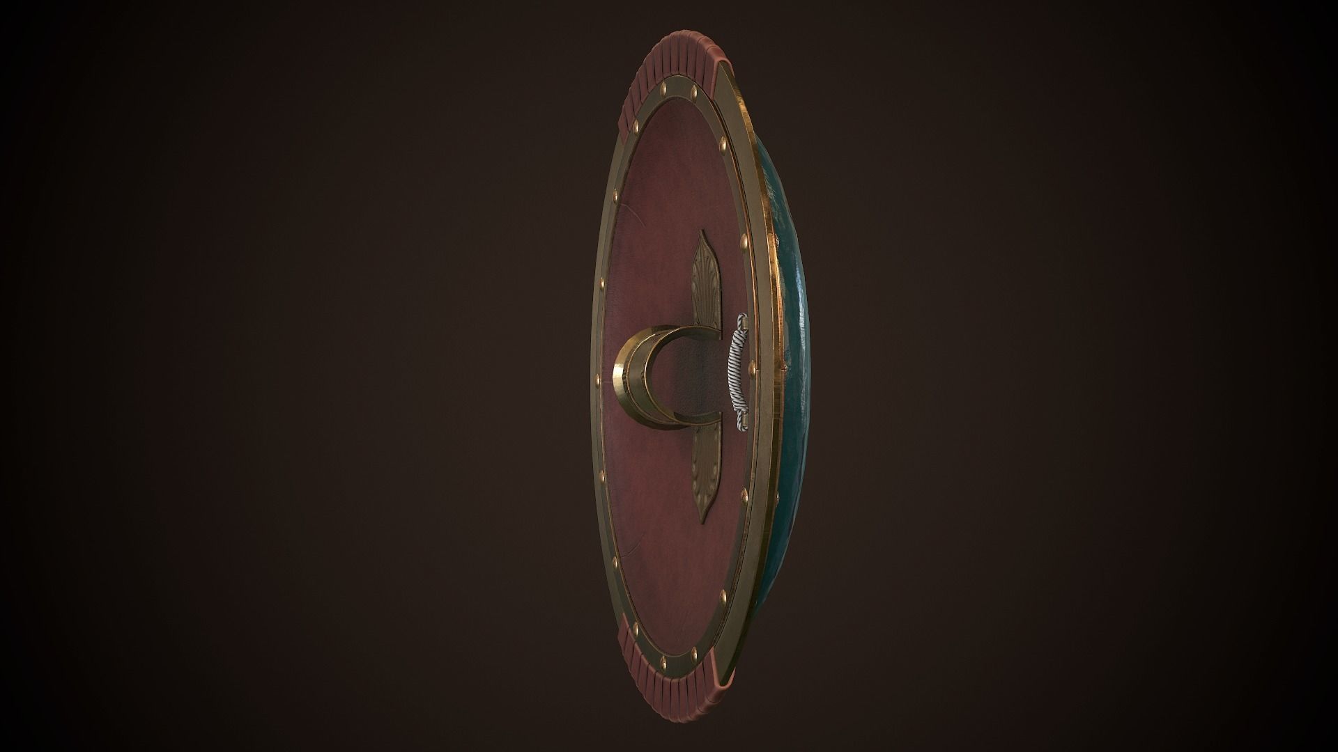 Hoplite Shield Octopus Low-poly 3D model_18