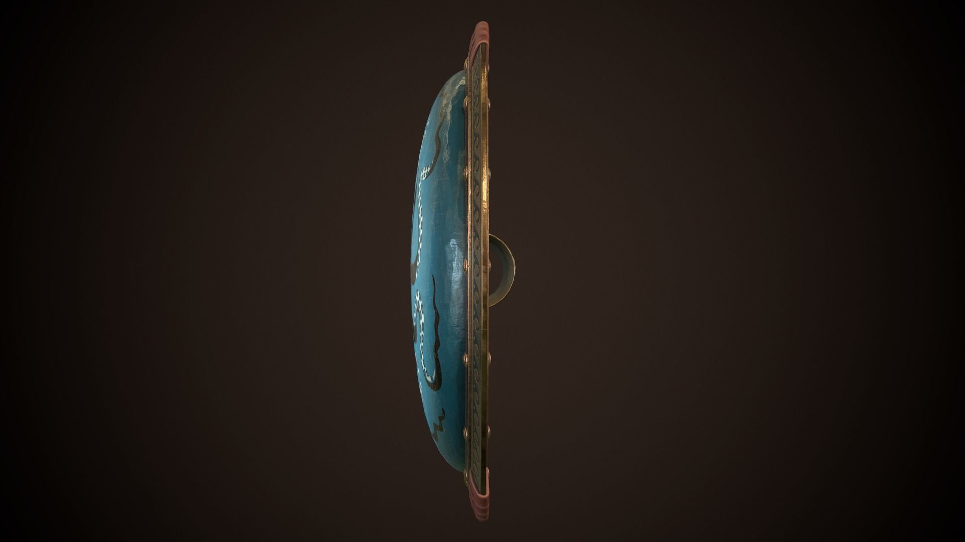 Hoplite Shield Octopus Low-poly 3D model_7