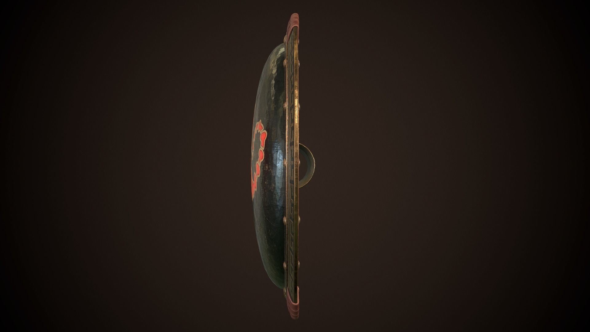 Hoplite Shield Scorpion  Low-poly 3D model_7