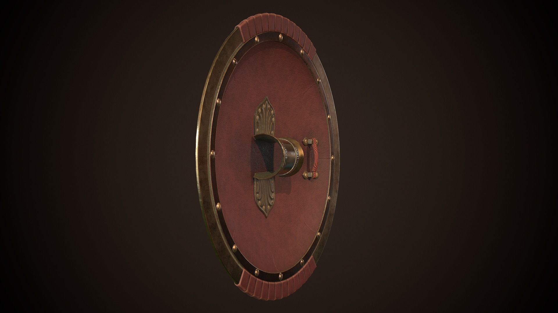 Hoplite Shield Scorpion  Low-poly 3D model_9