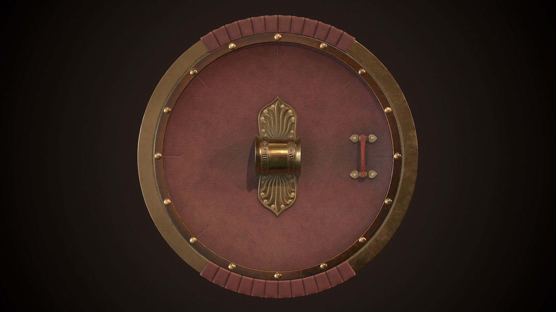 Hoplite Shield Scorpion  Low-poly 3D model_13