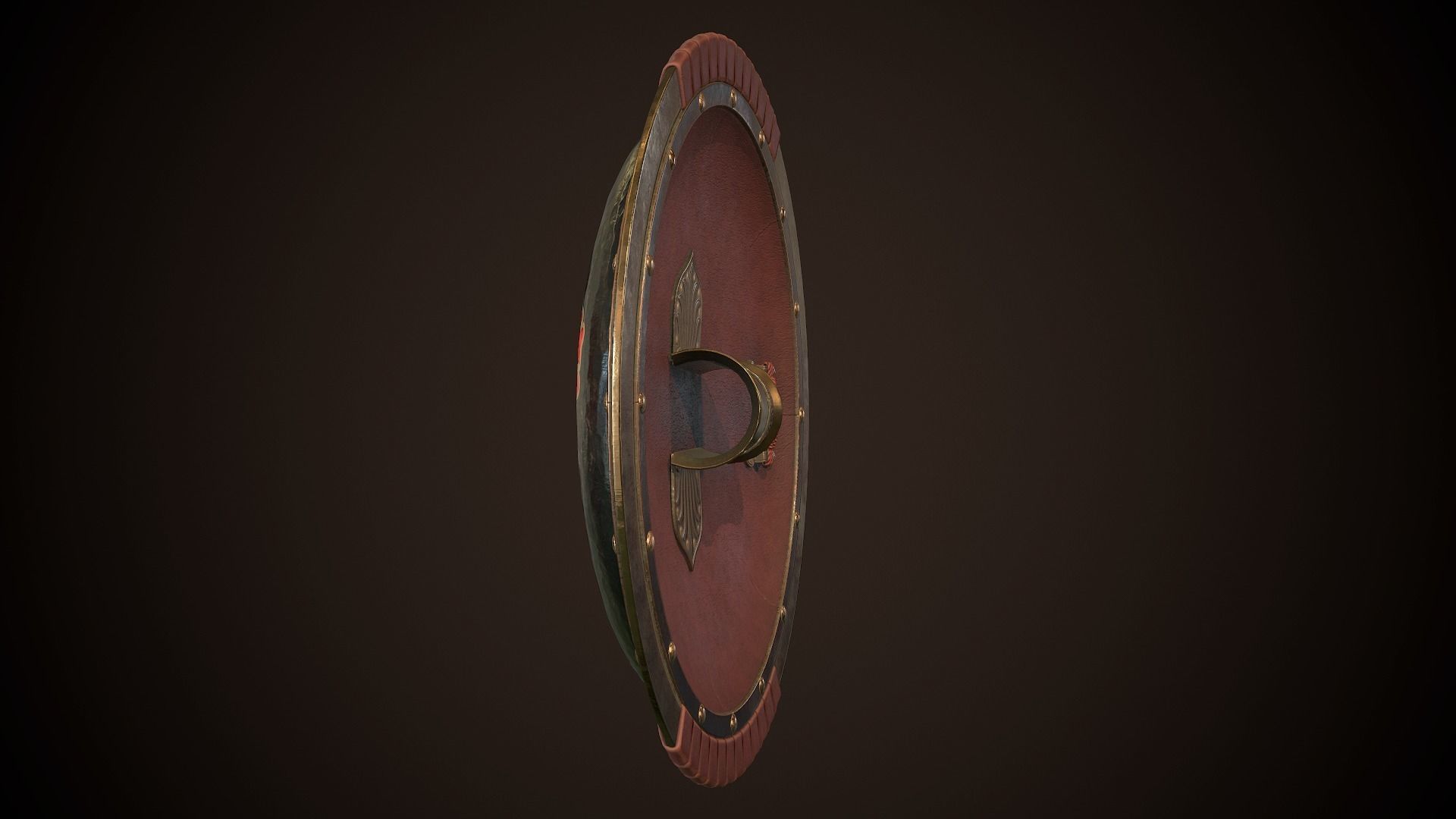 Hoplite Shield Scorpion  Low-poly 3D model_8