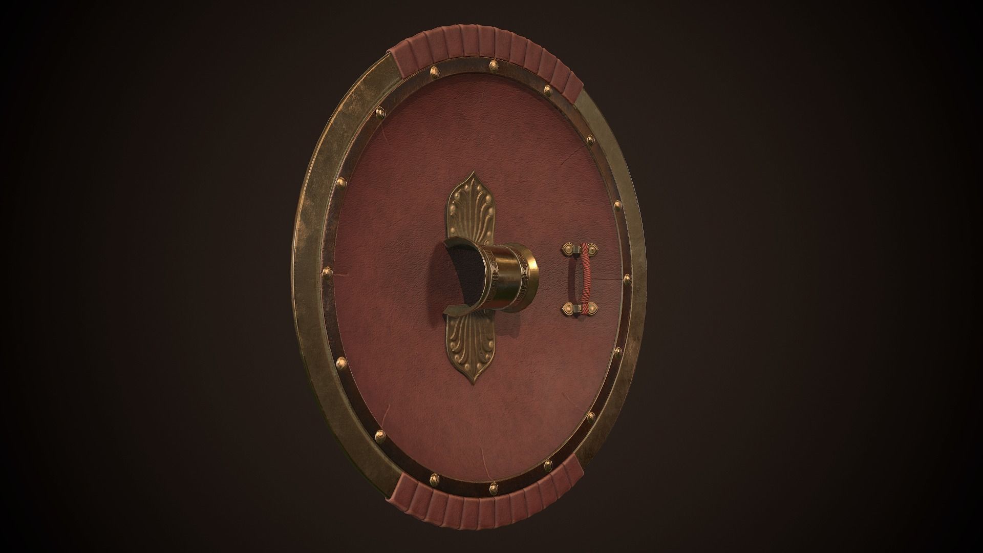 Hoplite Shield Scorpion  Low-poly 3D model_10