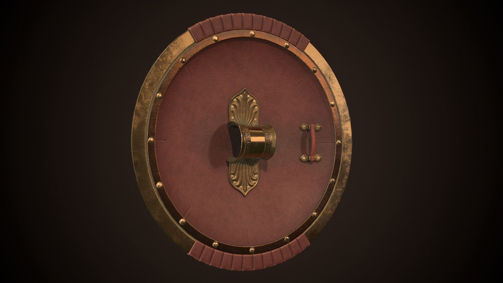 Hoplite Shield Scorpion  Low-poly 3D model_11
