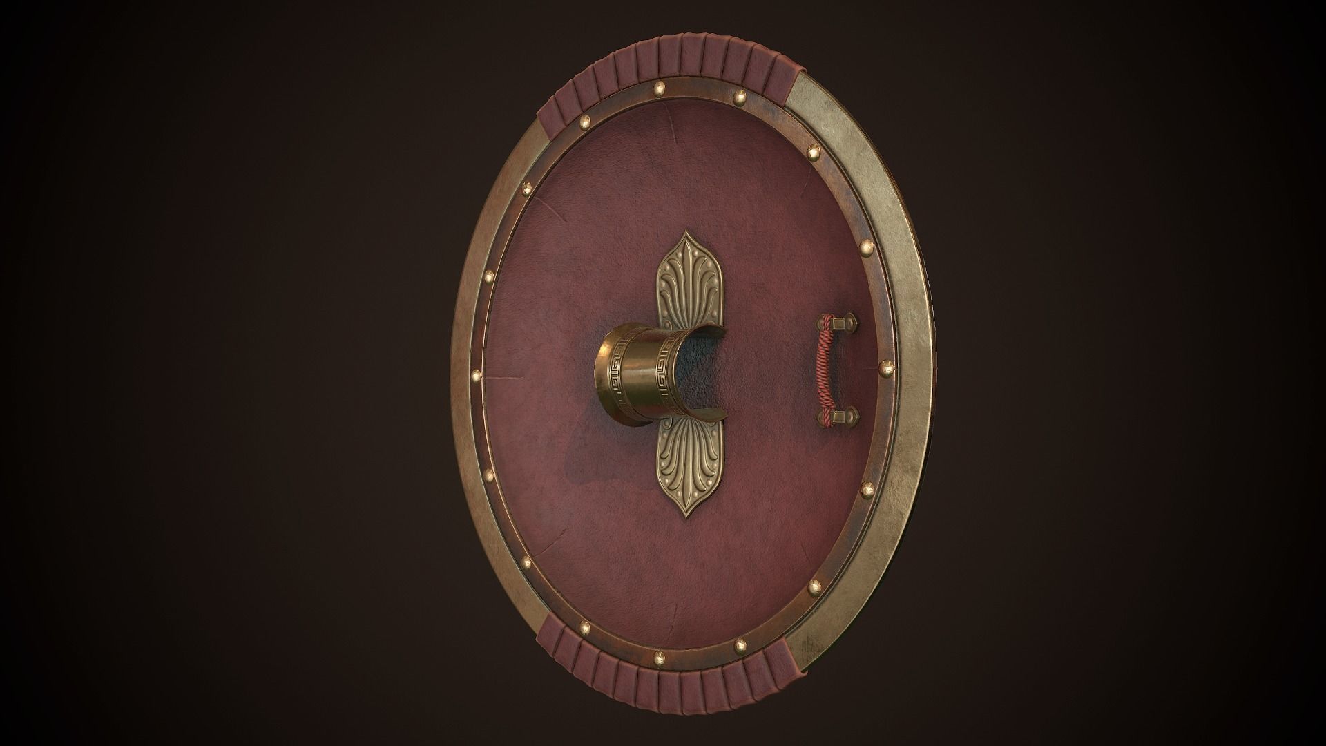 Hoplite Shield Scorpion  Low-poly 3D model_16