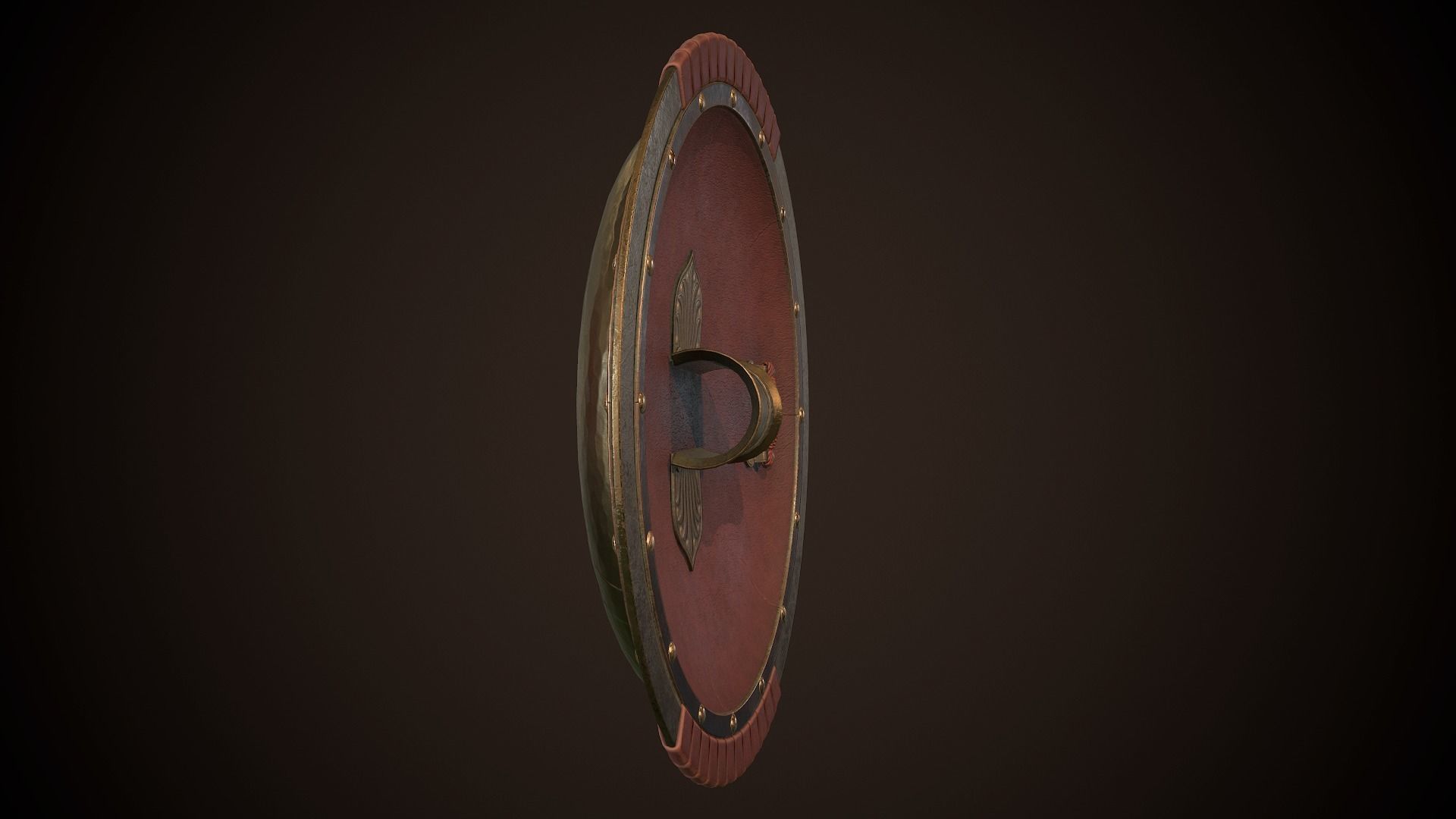 Hoplite Shield Sparta Low-poly 3D model_8