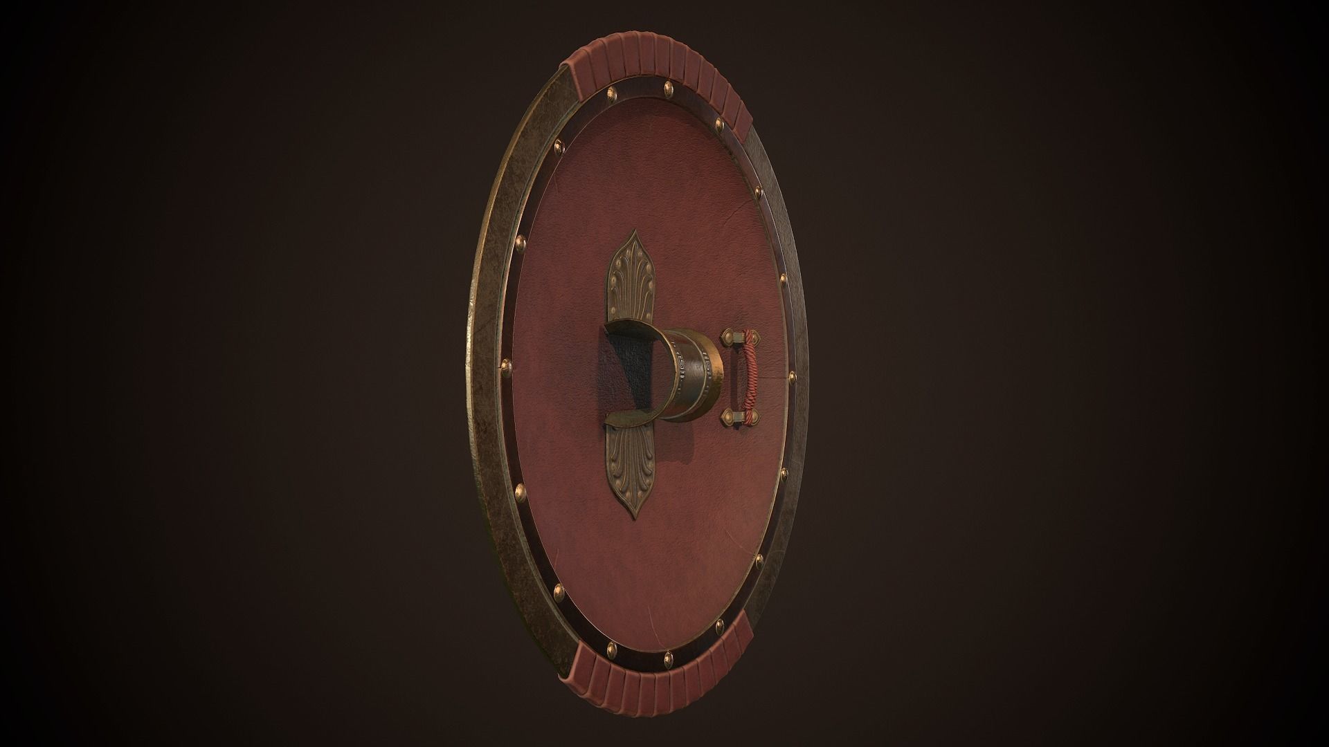 Hoplite Shield Sparta Low-poly 3D model_9
