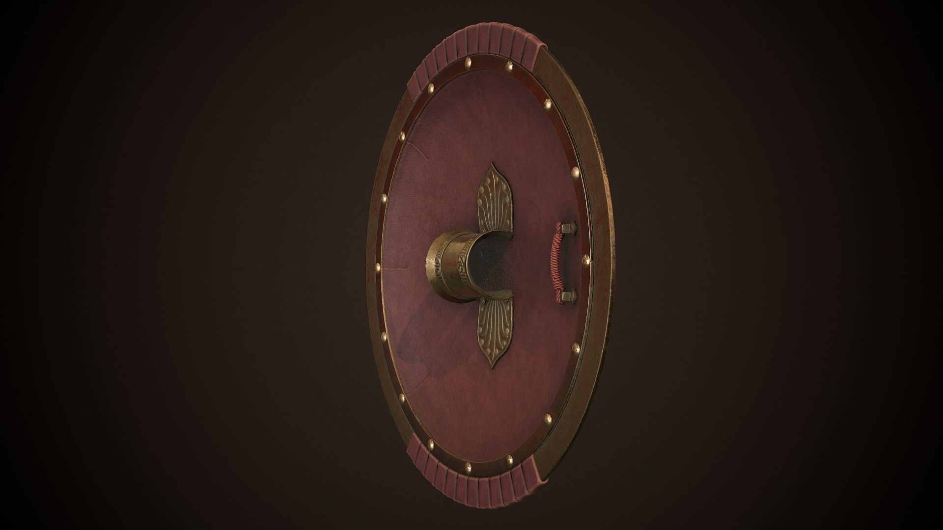 Hoplite Shield Sparta Low-poly 3D model_17