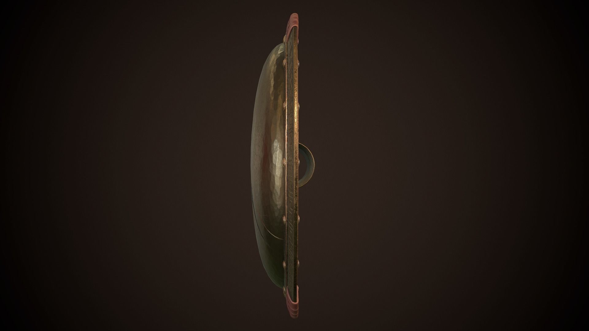 Hoplite Shield Sparta Low-poly 3D model_7