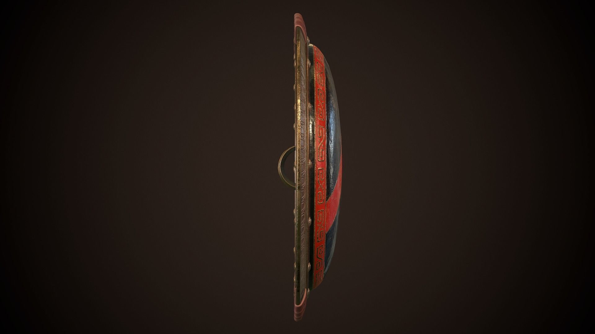 Hoplite Shield Sparta 3 Low-poly 3D model_19