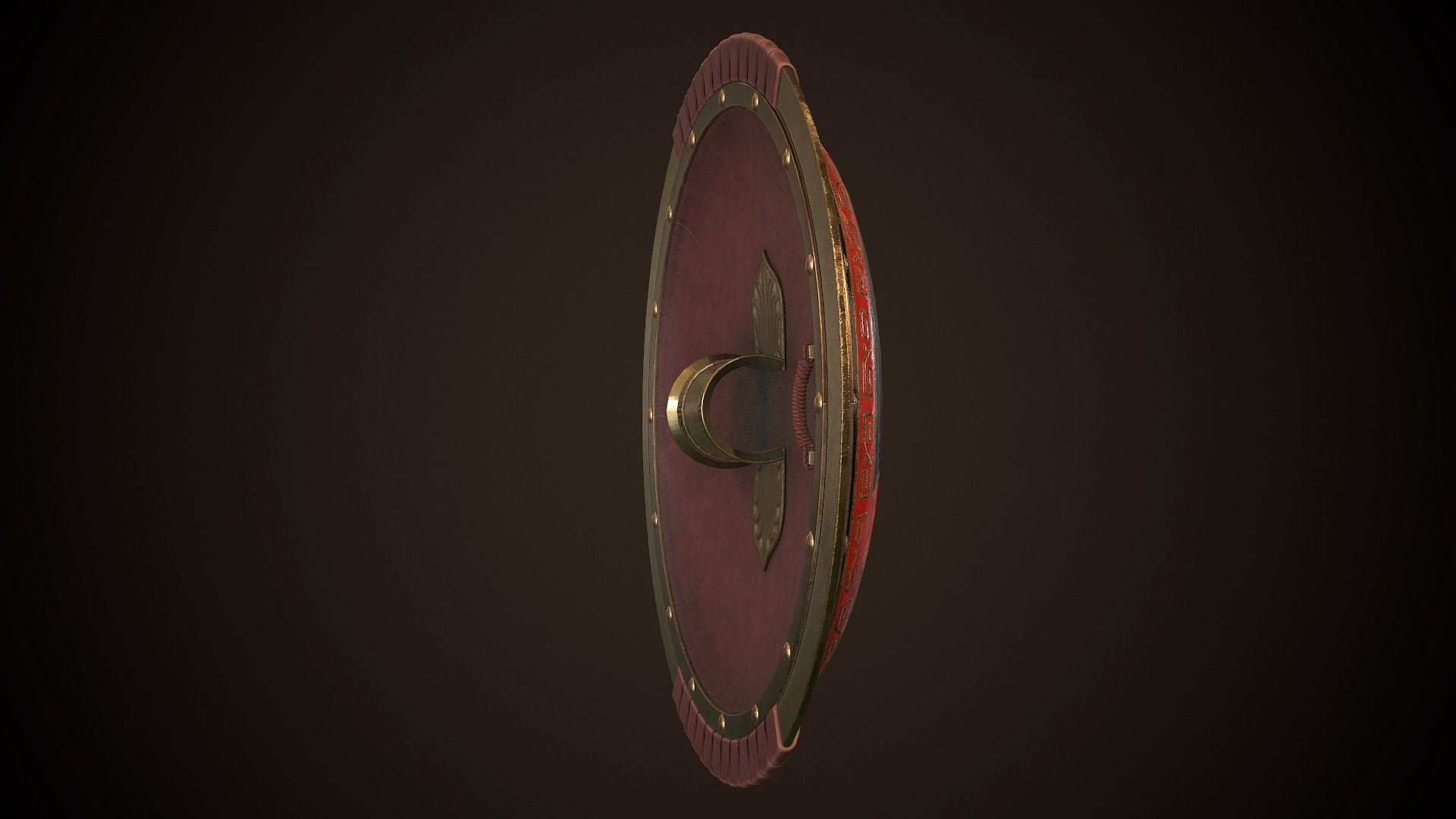Hoplite Shield Sparta 3 Low-poly 3D model_18