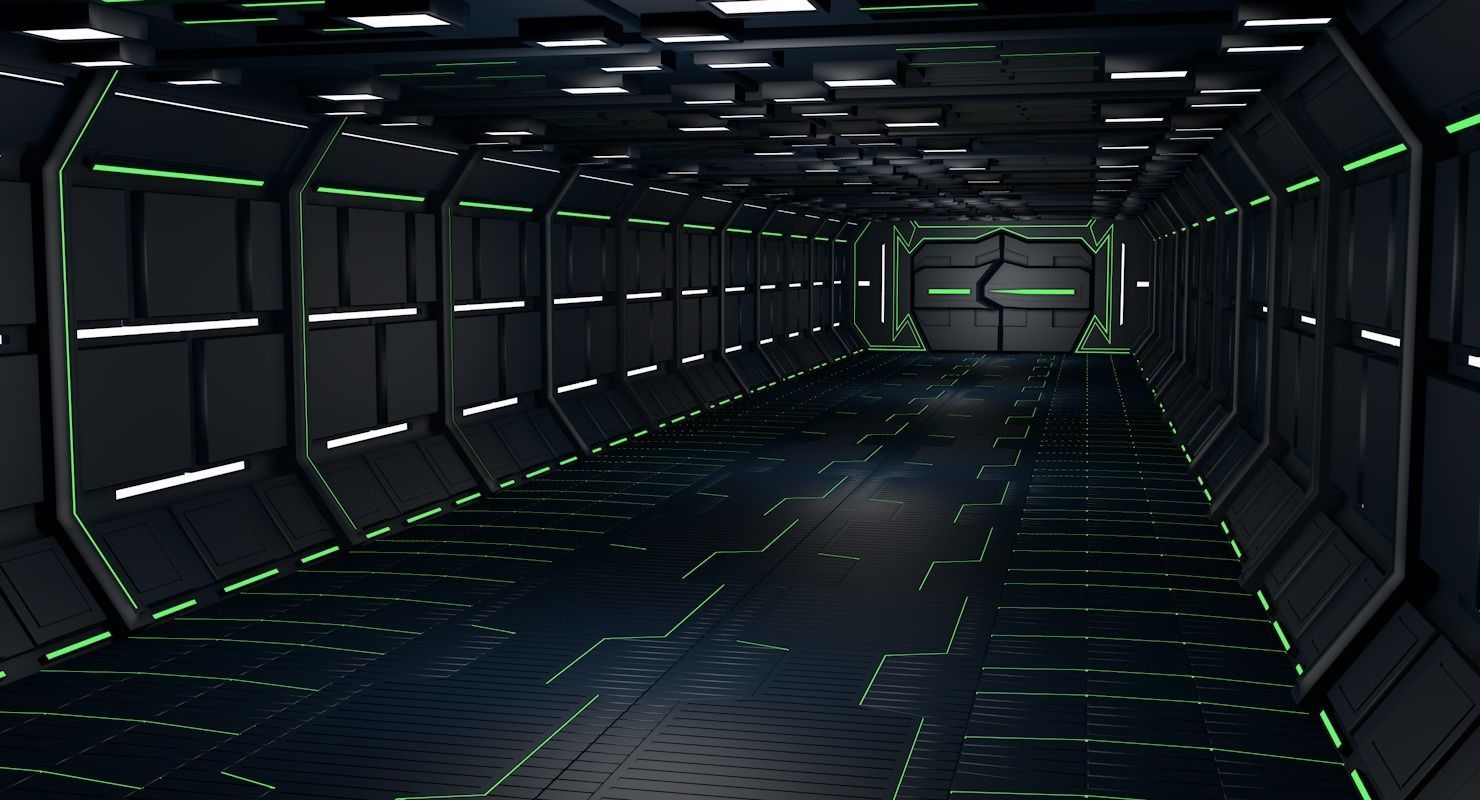 Sci fi interior 3d model 3D model_1