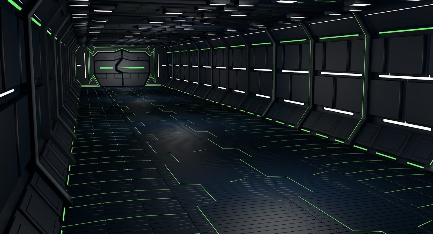 Sci fi interior 3d model 3D model_2