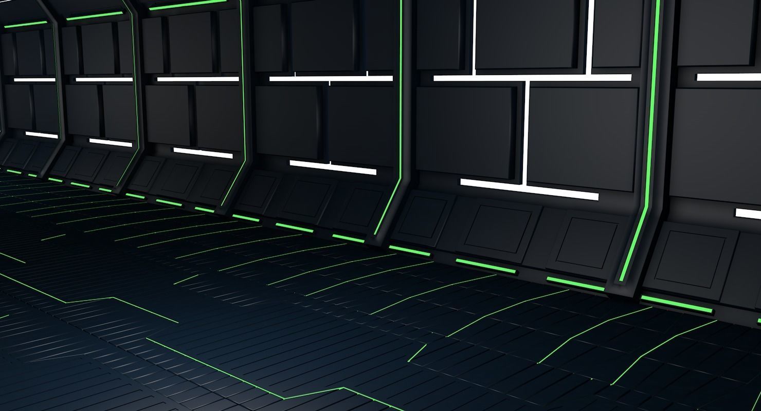 Sci fi interior 3d model 3D model_5