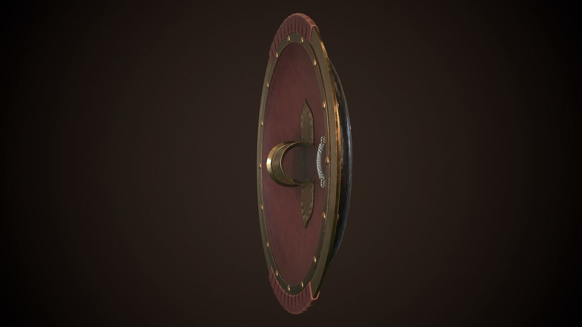 Hoplite Shield Triskelion 2 Low-poly 3D model_18