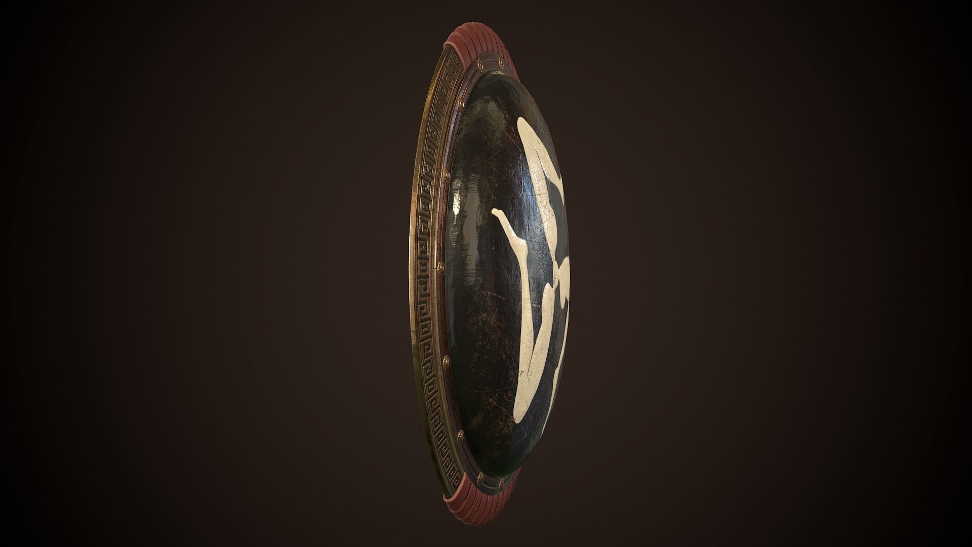 Hoplite Shield Triskelion 2 Low-poly 3D model_20