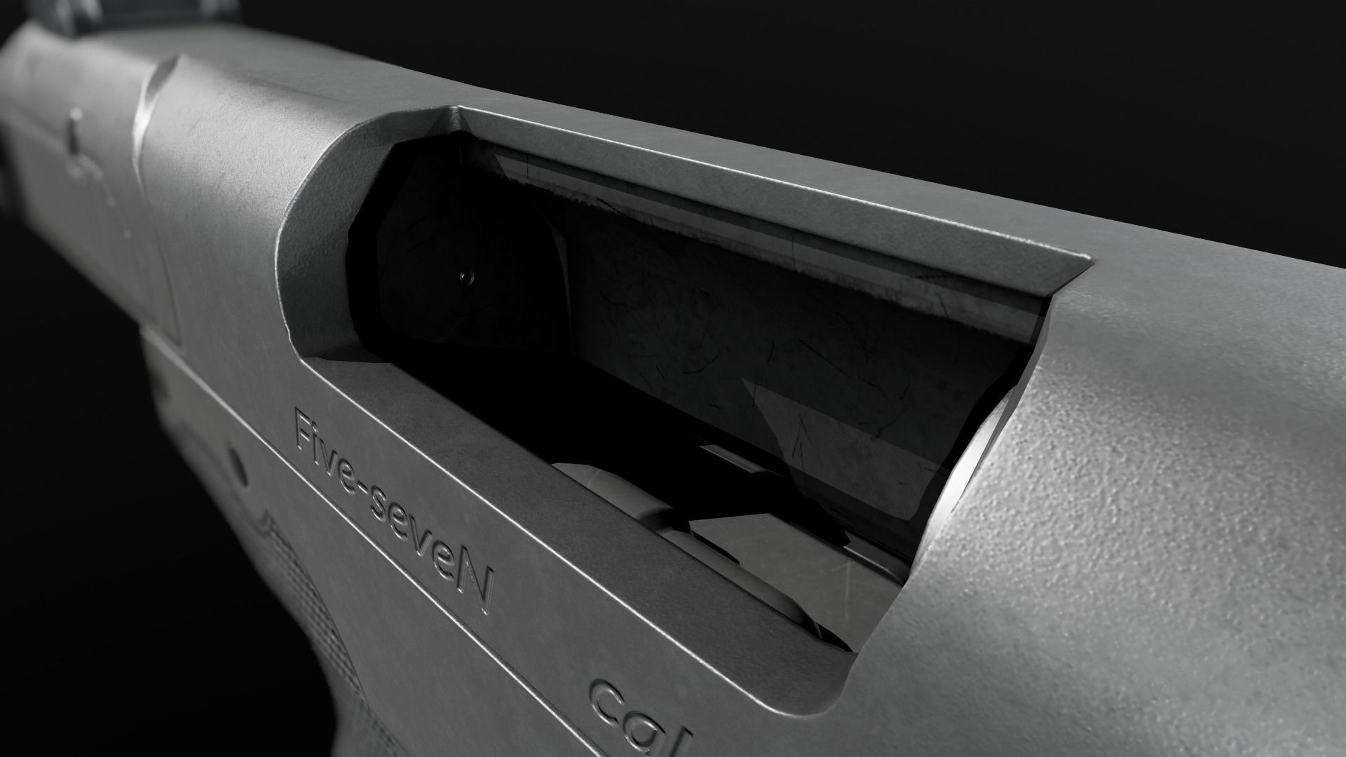 FN Five-Seven MK2 Handgun Low-poly 3D model_27