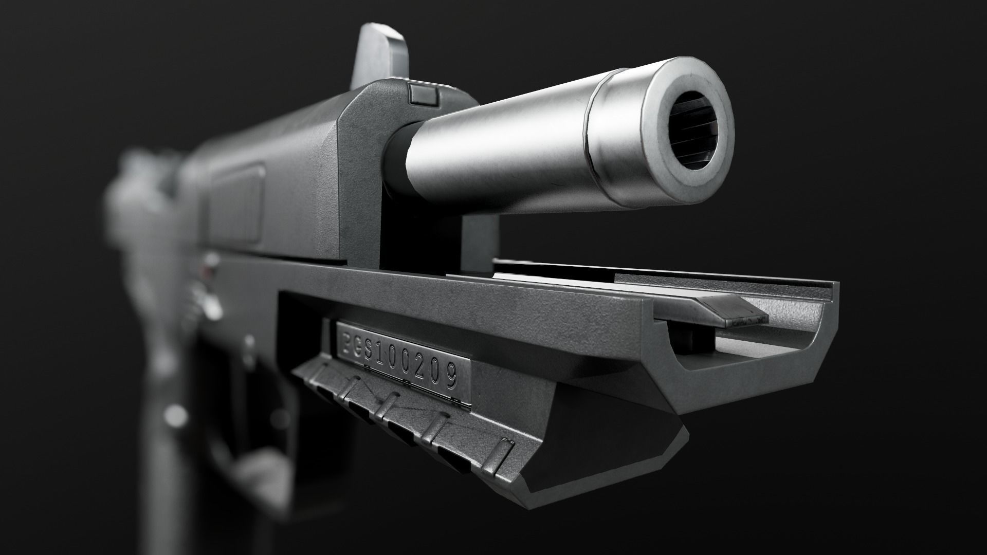 FN Five-Seven MK2 Handgun Low-poly 3D model_29