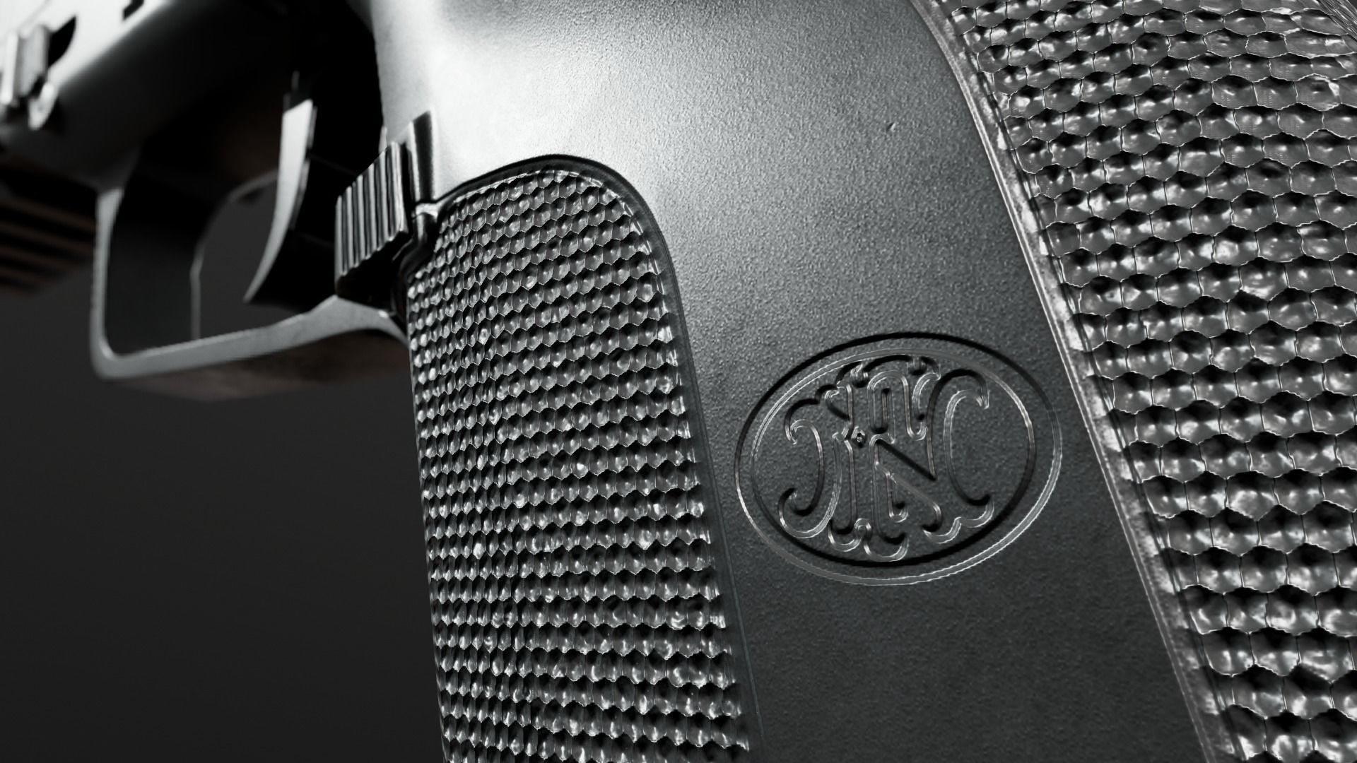 FN Five-Seven MK2 Handgun Low-poly 3D model_20