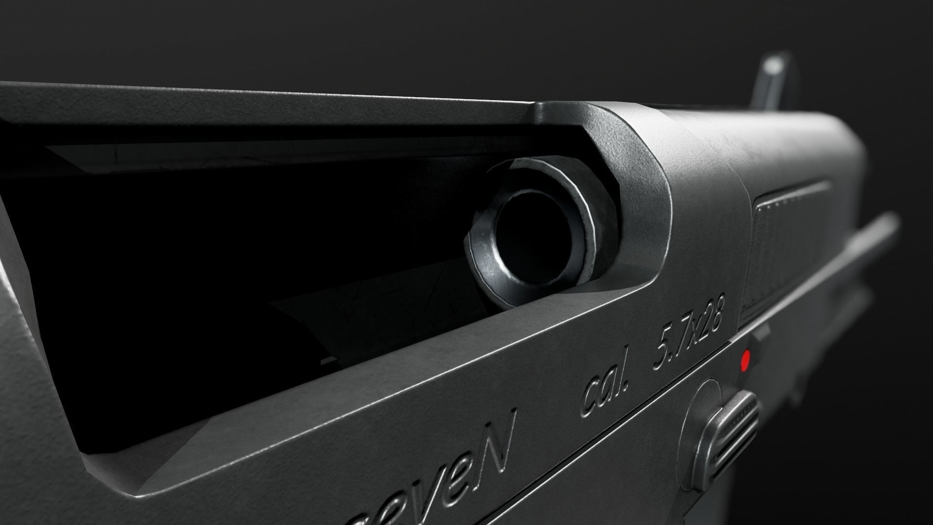 FN Five-Seven MK2 Handgun Low-poly 3D model_28