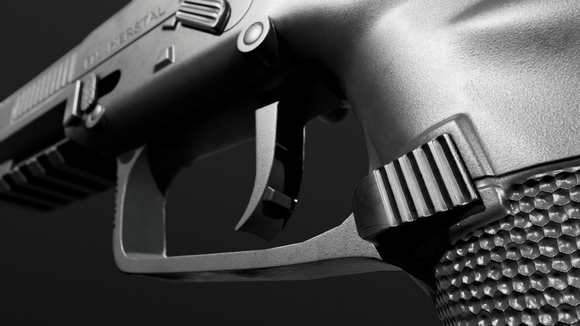FN Five-Seven MK2 Handgun Low-poly 3D model_19