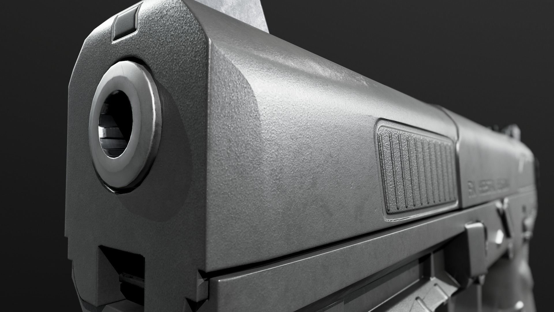 FN Five-Seven MK2 Handgun Low-poly 3D model_17