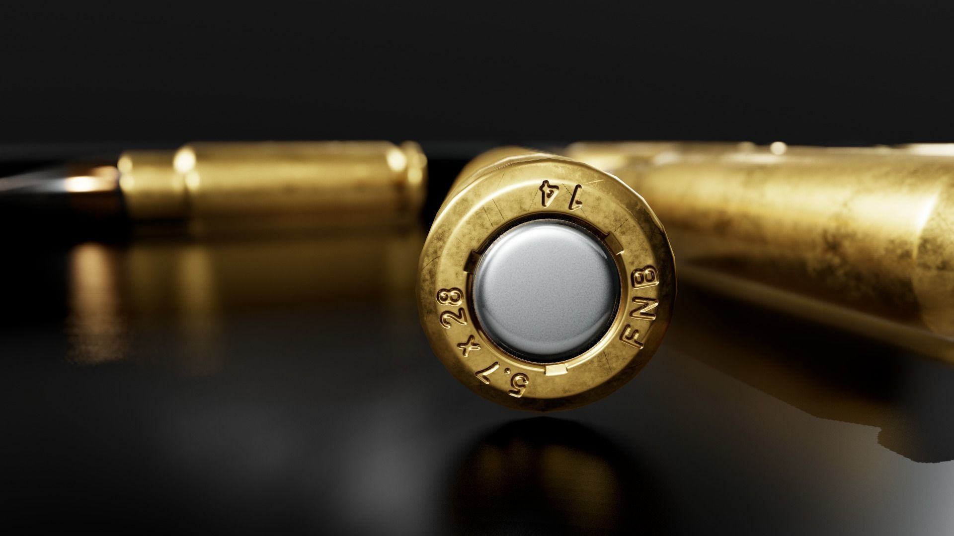 FN Five-Seven MK2 Handgun Low-poly 3D model_35