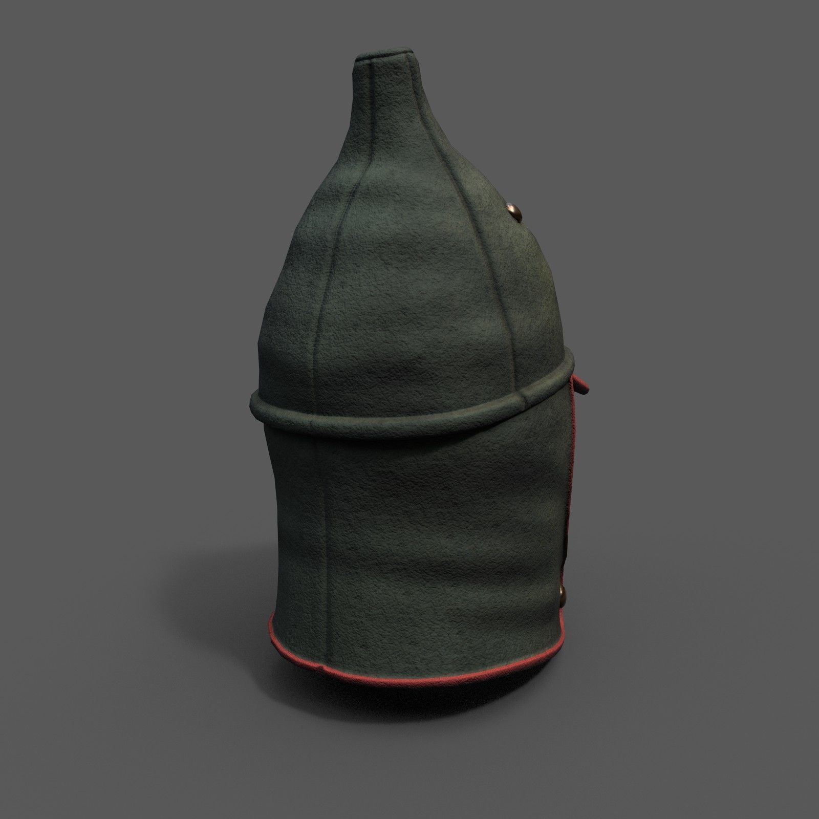 Helmet Hat Russian Soviet Army combat  Low-poly 3D model_3