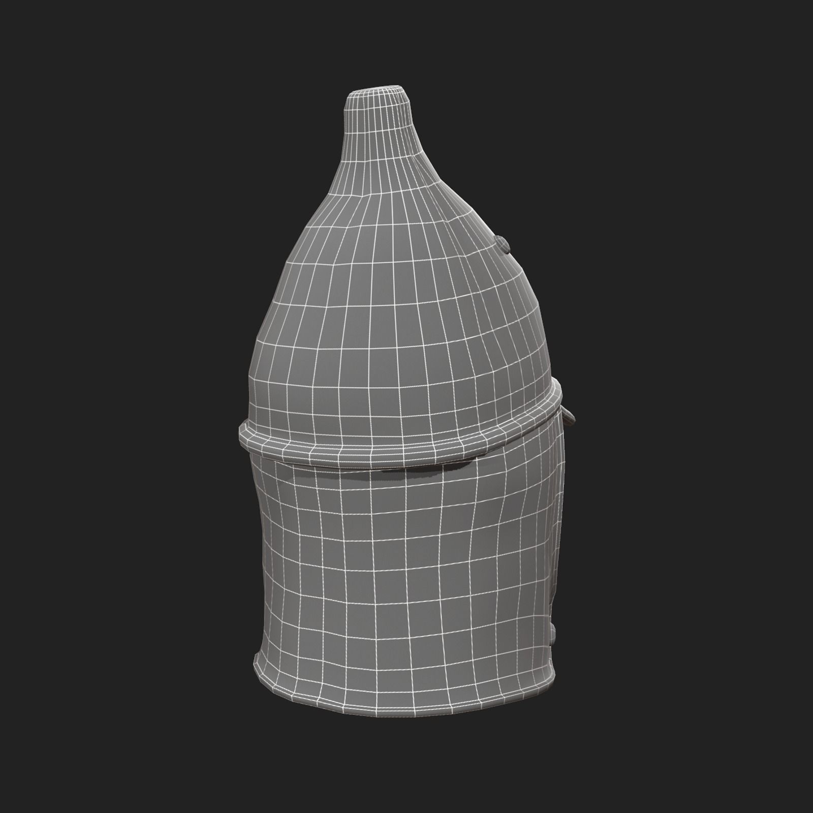 Helmet Hat Russian Soviet Army combat  Low-poly 3D model_5