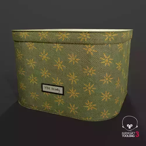 Designer Storage Box - used item Low-poly 3D model