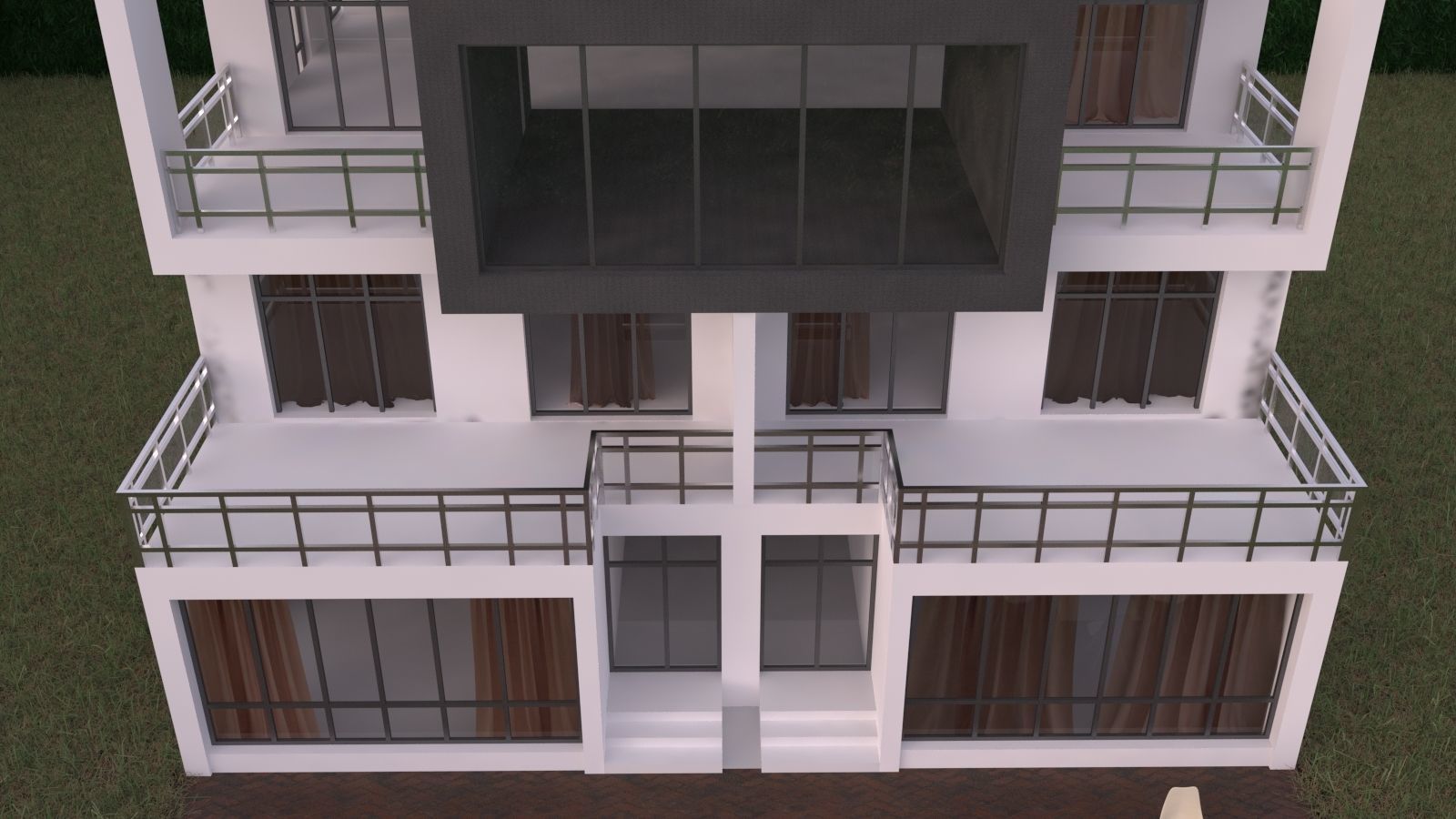 Modern House 3D model_2