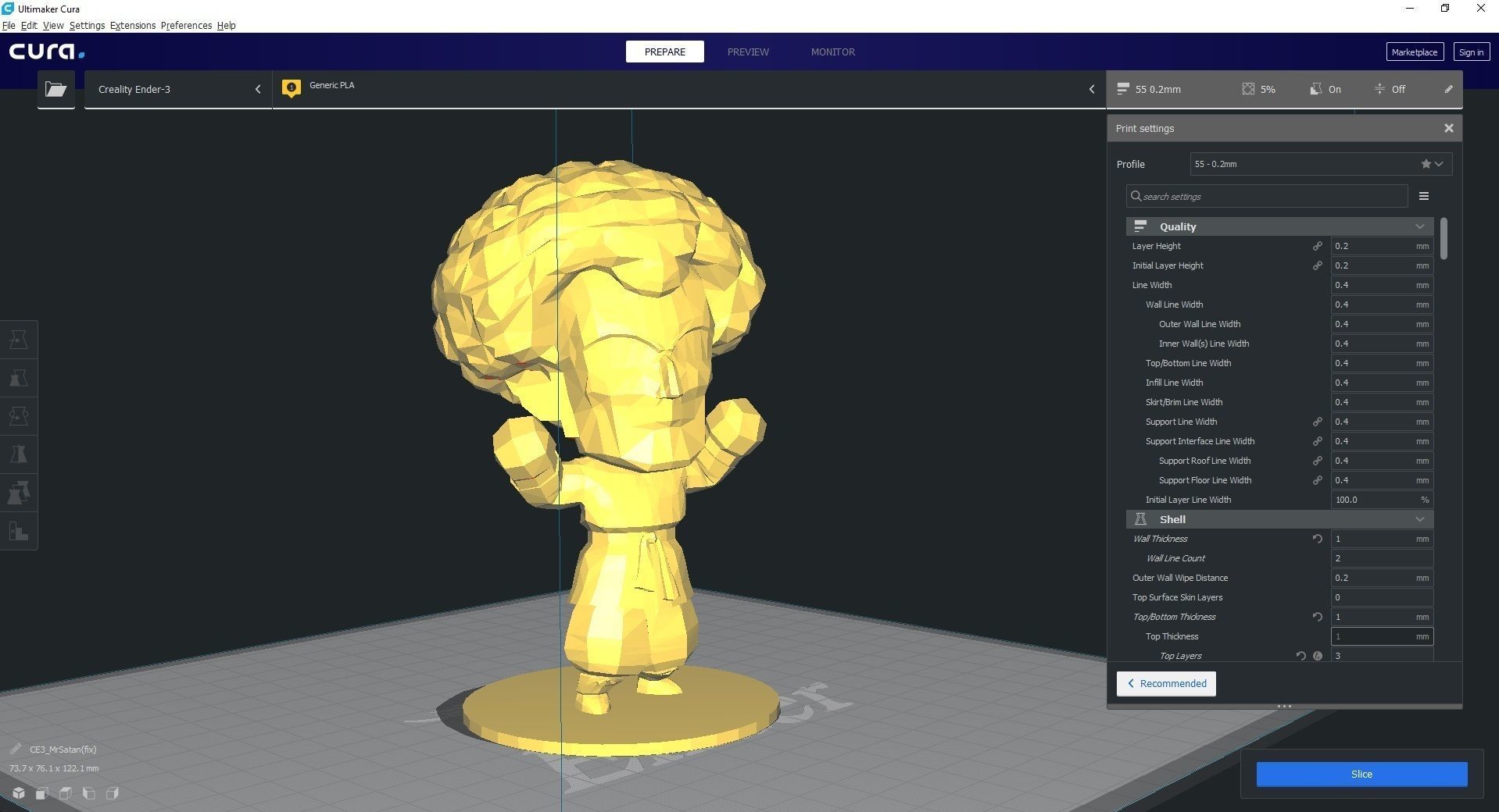 The World Champ Mr Satan - Hercule chibi 3D print model_1