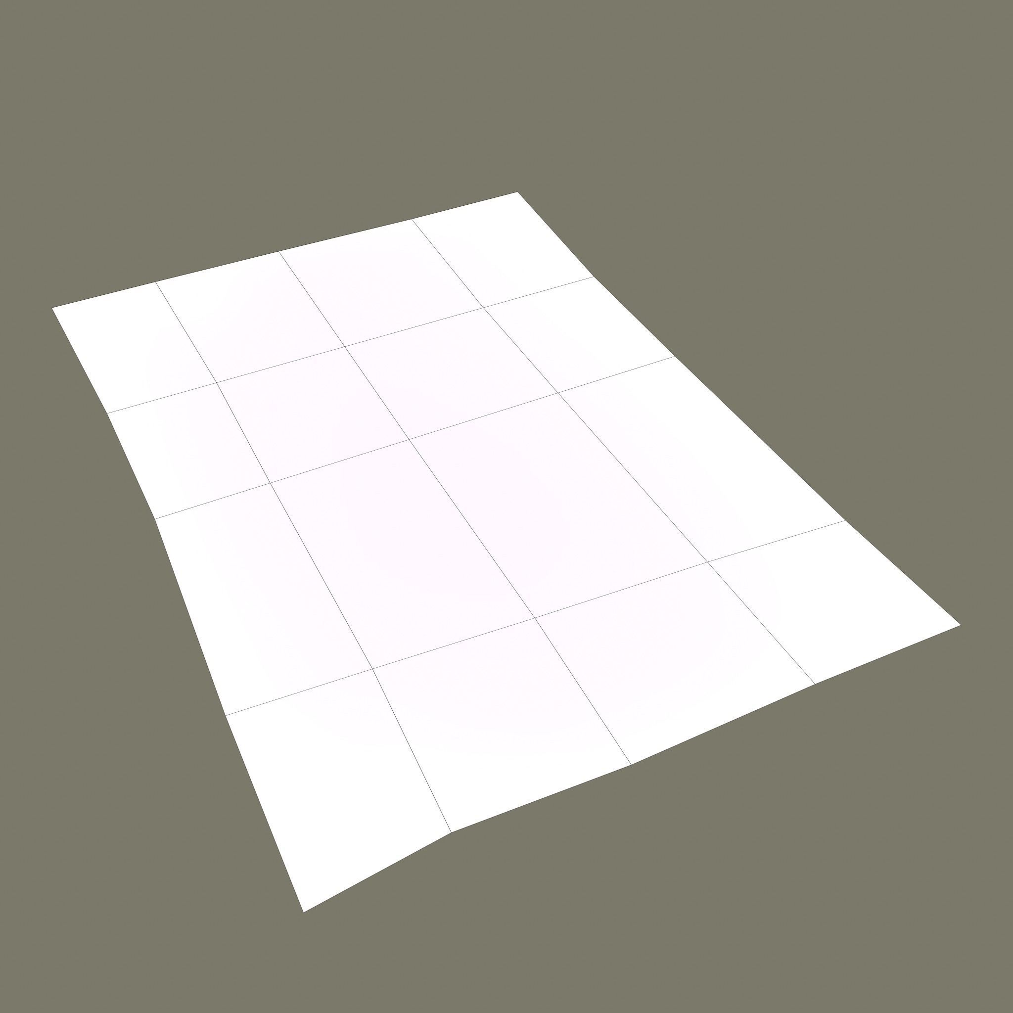 Ancient Bird Carpet Low-poly 3D model_19