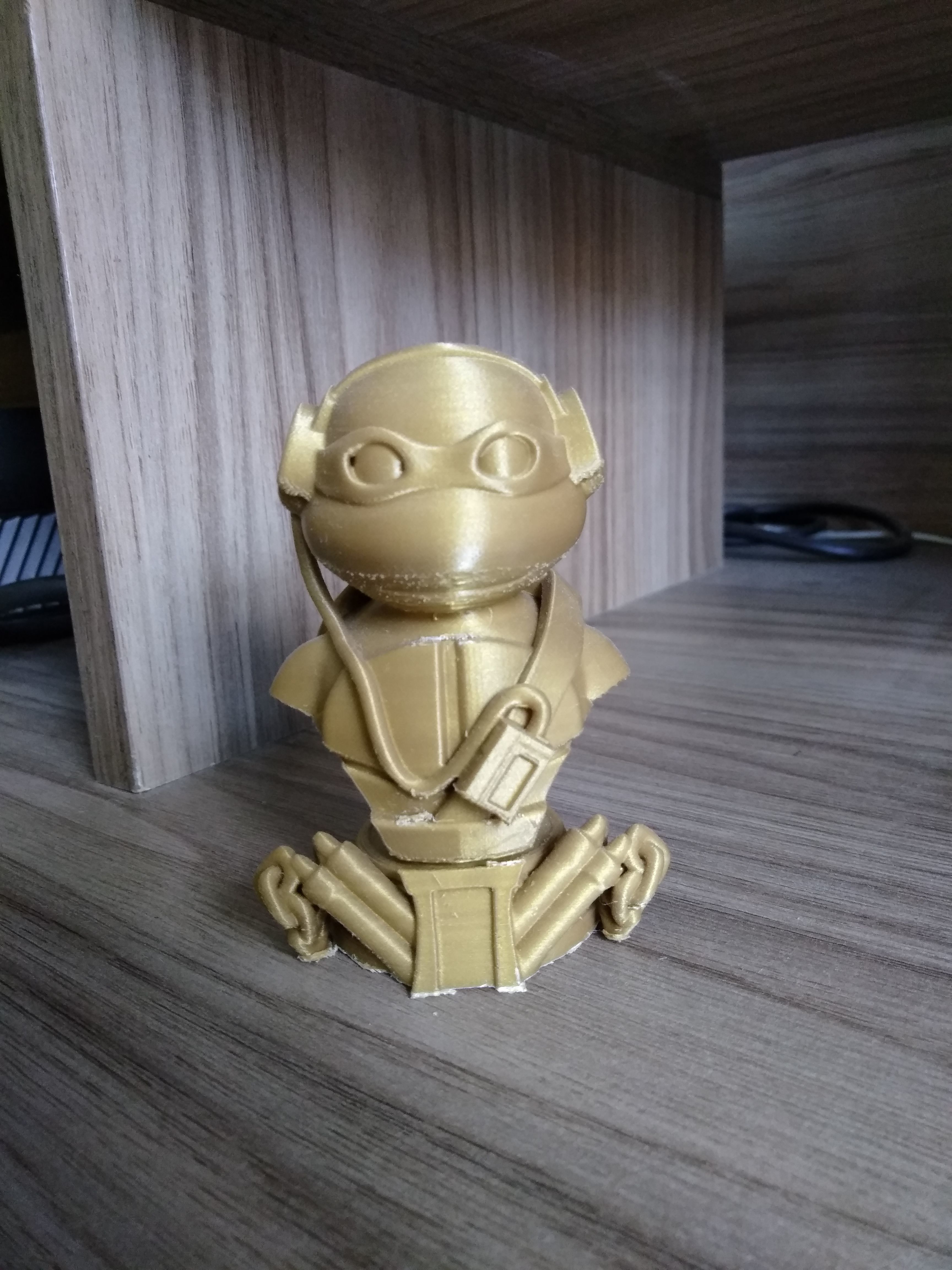 Turtle Warriors and Master and Allies Busts with Safe Base - FDM 3D print model_36