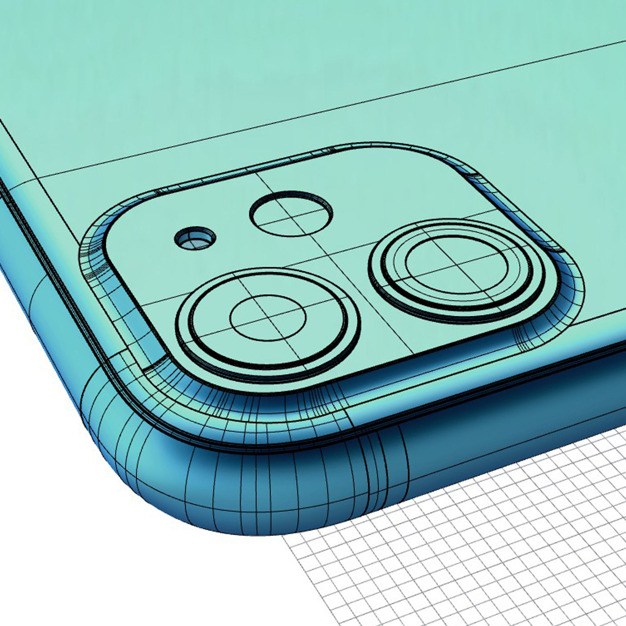 2019 Apple iphone 11 mobile phone 3D model  3D model_11