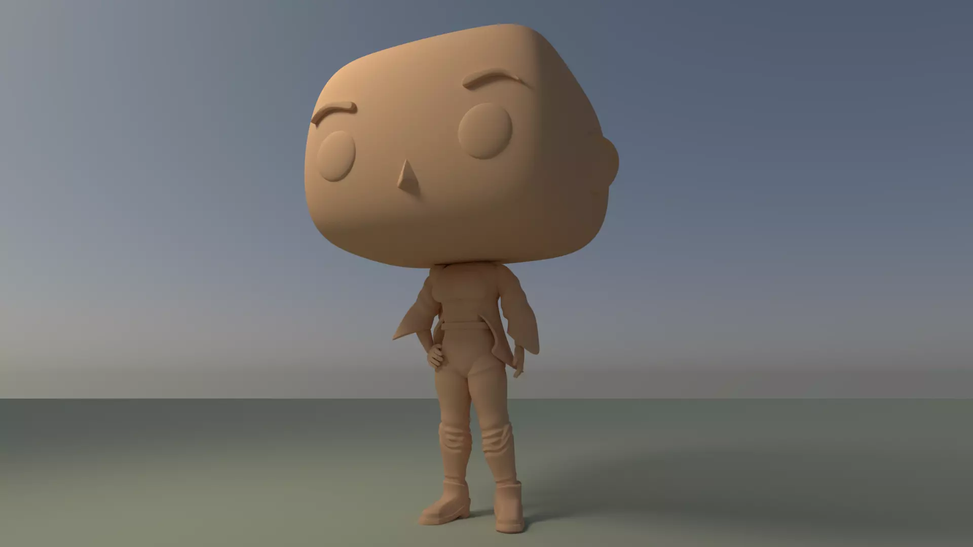 Custom Pop Girl Backpack No Hair DIY Figure 3D Print Model 3D print model