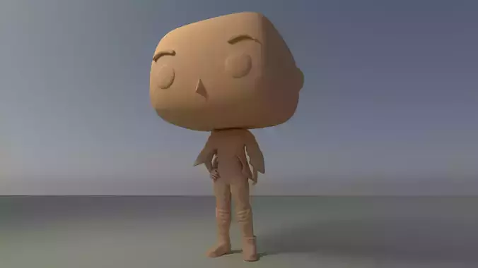 Custom Pop Girl Backpack No Hair DIY Figure 3D Print Model