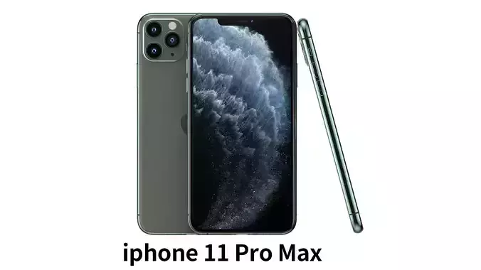 2019 Apple iphone 11 Pro max mobile phone 3D model  3D model
